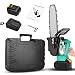 Elettrosega a Batteria,TTLIFE Troncatrice Portatile per Motosega a Batteria da 900 W 21 V, Potatrice, con Deflettore Protettivo, per Giardino e Fattoria