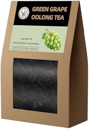 HANFANGLING Trauben Oolong Tee, Tieguanyin-Tee, Natürlicher Loser Tee | Erfrischender, Fruchtiger Geschmack, Intensives Teearoma, Für Teeliebhaber, Geeignet zur Gewichtsreduktion,