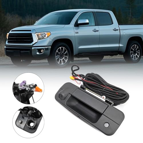 Image of FZJDSD Tailgate Handle Backup Camera Compatible with Toyota Tundra 2007-2013 Replaces 69090-0C051 86790-34011 86790-34030 Rear View Park Assist Camera with RCA Plug