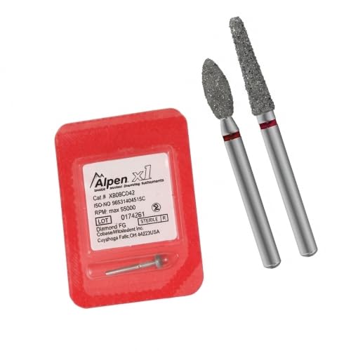 Coltene Whaledent RLX801C023 Simple Prep 801-314-023-C Ball Shaped Coarse Grit Diamond Burs 50/Pk