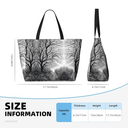 Beach Bag for Women palm trees and flowers Beach Tote Bag Foldable Pool Bags with Zipper Gym Bags2