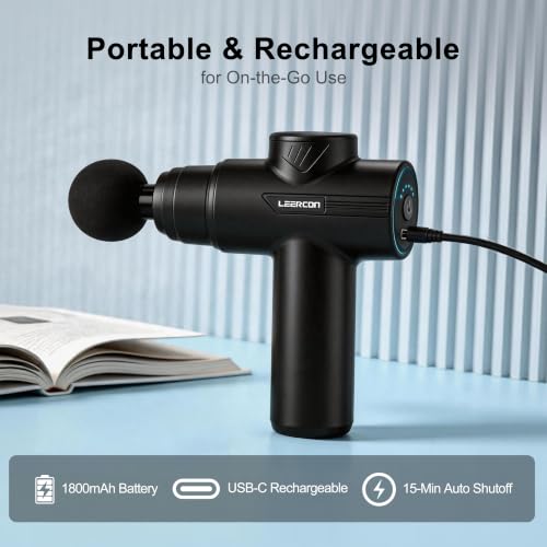 Image of LEERCON Massage Gun Deep Tissue, Mini Muscle Massager Gun for Pain Relief