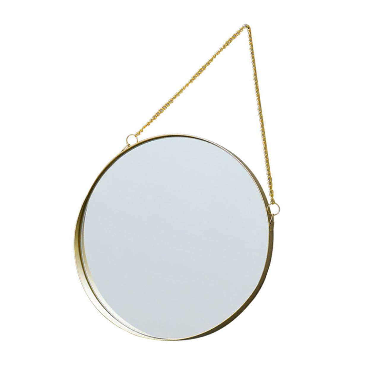 Miroir mural rond au design minimaliste et finitions premium pour maquillage