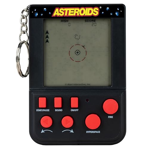 Fizz Creations Asteroids Mini porte-clés d'arcade – Jeu portable rétro