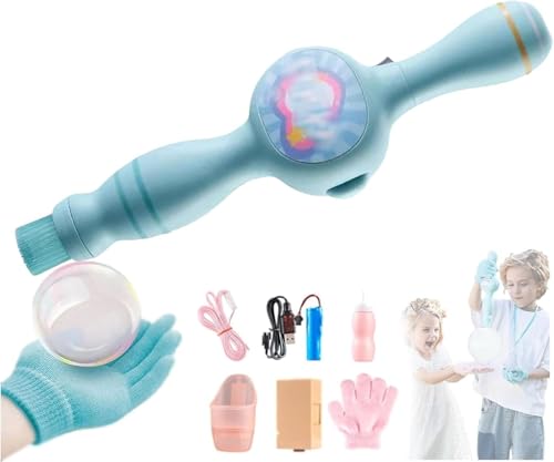 Colorful Smoke Bubble Machine Bubble Machine Elastic Bubble Fog Bubble Machines with Elastic Smoke Effect Lightweight Design Interactive bubbles colorful lights