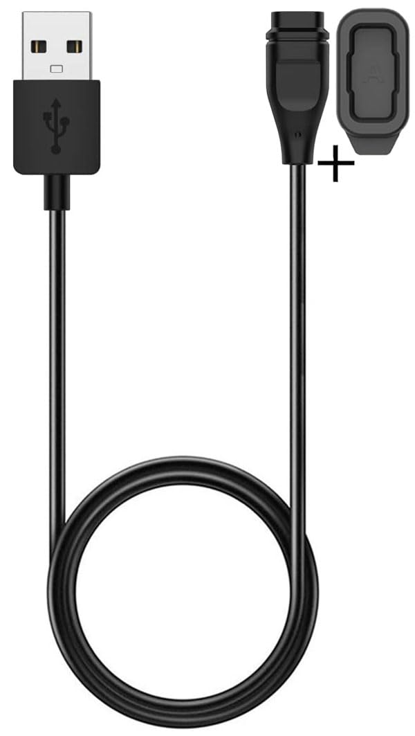 Zitel ® Charger Compatible for COROS PACE 3 / Pace 2 / Apex/Apex pro/Apex 42mm / Apex 46mm / Vertix/Vertix 2 with Dust Plug - Black