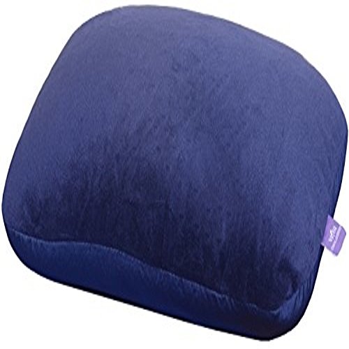 Image of VIAGGI 2 in 1 Navy Blue Microbeads U Shape Neck Pillow for Travel and Relief Neck Pain Cervical Orthopedic Pillow