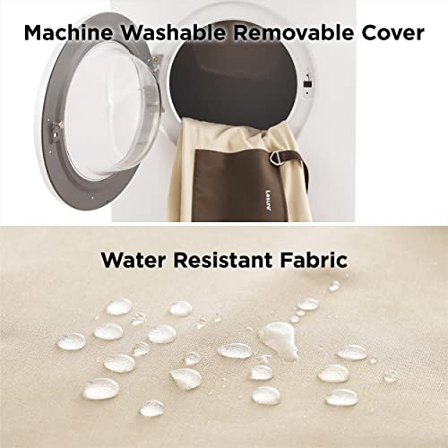 Lesure-Small-Dog-Car-Seat-for-Small-Dogs-Waterproof-Dog-Booster-Seat-for-Car-with-Storage-Pockets-and-Clip-On-Safety-Leash-and-Thickened-Memory-Foam-Filling-Pet-Carseat-Puppy-Travel-Carrier-Bed