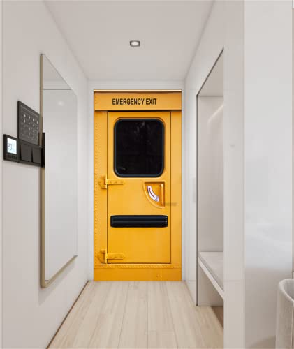 Papier peint autocollant de porte 3D artfanke pour un salon moderne et chaleureux