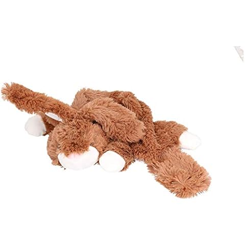 AB Tools Happy Pets Plush Super Soft Unstuffed Rabbit Dog Toy With Squeak 8x10x58cm Cover