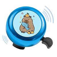 Timbre Sécurité Enfants Sonnette Vélo Enfant AVASTA - Son Clair Et Fort - Guidon 22mm - Motifs Fleurs/Donuts Accessoire Vélo Fille