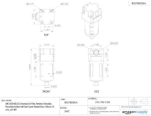 Smc AF20-N02-CZ Compressed Air Filter thumb #1