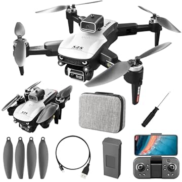 Drone Com Camera Drone Profissional 6K HD câmeras Fluxo óptico FPV Mini Controle Remoto DroneQuadricóptero Bolsa De Transporte S2S(GN-502)