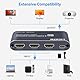 HDMI Umschalter 3 in 1 Out HDMI Switch, 8K 60Hz / 4K 120Hz mit IR-Fernbedienung, kompatibel mit PC, PS5, Xbox, HD-Playern, Blu-Ray-Playern