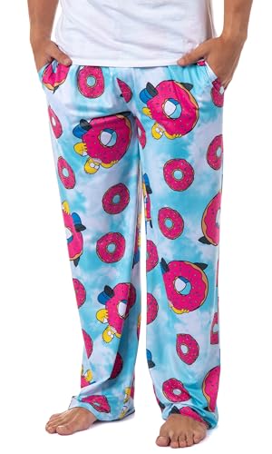 The Simpsons Homer Simpson Tie Dye Sprinkles Donuts Adult Lounge Pajama Pants For Men