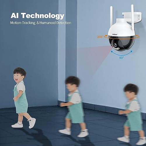 Image of Srihome SH045 Full HD 1920 * 1080p WiFi IP Camera WiFi Home Security CCTV Camera Pan & Tilt 2 Way Talk Color Night Vision Sleep Mode AI Motion Detection Supports MicroSD Card Upto 128GB