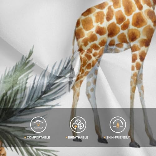 CaTaKu Boys Hawaiian Button-Down Shirts and Short Sets, Boys Summer Outfits 2 Piece Clothes Set Size 3-10T4