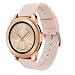 V-MORO Leather Strap Compatible with Galaxy Watch 42mm Band/Galaxy Watch Active 40mm Bands with Rose Gold Stainless Steel Buckle for Samsung Galaxy Watch Active 40mm R500/Galaxy Watch 42mm R810 Pink