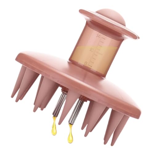Applicatore Di Olio Per Capelli - Spazzola Per Massaggio Del Cuoio Capelluto In Silicone | Pettine Guida Fluido Per Oli Essenziali | La Cura Dei Capelli Non Sporca Le Mani, Distribuzione Delicata