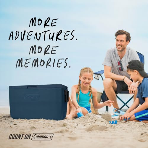 Image of Coleman Chiller 9 /16 /30 /48 /60qt Cooler with Ice Retention, Leak Resistant, Great for Camping, Concerts, Sports, and More