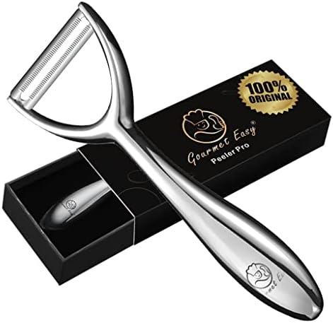 Premium Vegetable Peeler Stainless Steel - Ultra Sharp Blade - Potato Peeler - Vegetable Peelers for Kitchen - Ergonomic Non-Slip Handle Fruit Peeler - Cucumber & Carrot Peeler -5 Years of Warranty