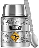 Jurassic World Dominion OFFICIAL T-Rex Zone THERMOS STAINLESS KING Stainless Steel Food Jar with...