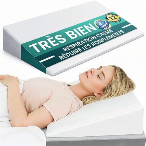 DYNMC you Coussin cale 80 cm – Soutien Ergonomique pour lit, canapé, Dos, Jambes ou Assise – Coussin Confortable pour Adultes (Blanc, 90cm)