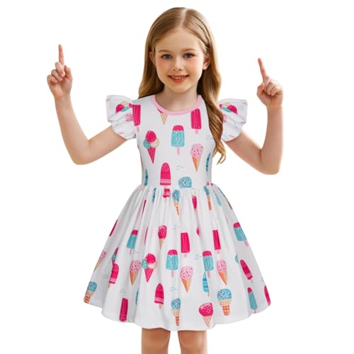 Vestido de San Patricio para niña con manga larga y diseño festivo casual
