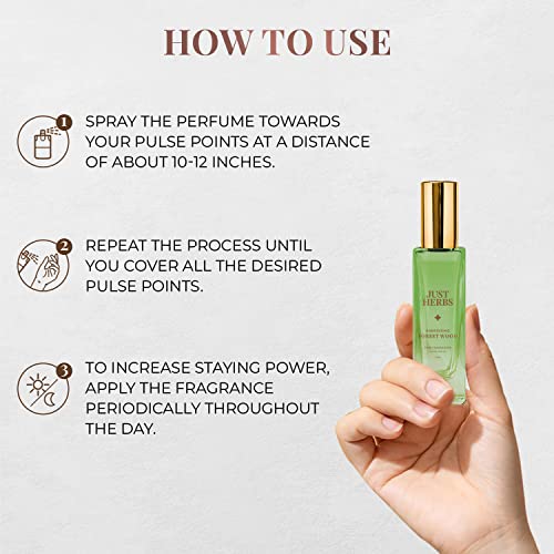 Just Herbs Long Lasting Perfume for Men,Women Pocket Parfum EDP Forest Wood - 20ml - Image 5