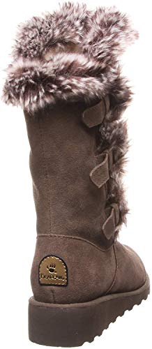 Bearpaw Women's Genevieve Seal Brown Size 8 | Women's Boot Classic Suede | Women's Slip On Boot | Comfortable Winter Boot #TOP5