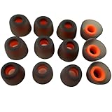 6 Pairs Premium Ear Tips for JBL Tune TWS Earbuds in Ear Tips, Soft Silicone Washable Noise Reducing Secure fit for June 230NC TWS/Tune 125TWS /Tune 130NC TWS Free X, Fit in Case, Buds Tips Black