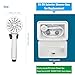 RV Shower Head with Hose and On Off Switch (Trickle), Water Saving High Pressure Shower Head with Hose Guide Ring, Shower Holder for RV, Camper, Van, Travel Trailer, Motorhome, Boat, White