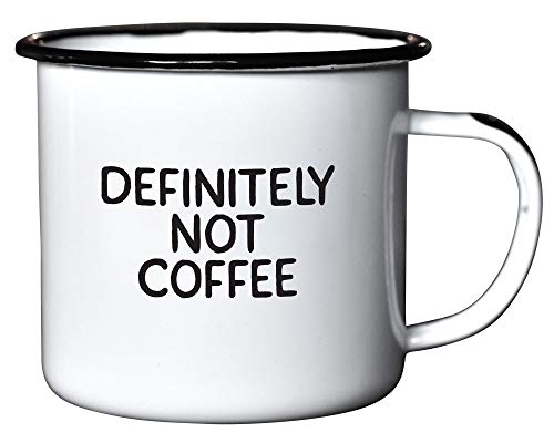 Swag Brewery Definitely Not Coffee | Enamel Coffee Mug |