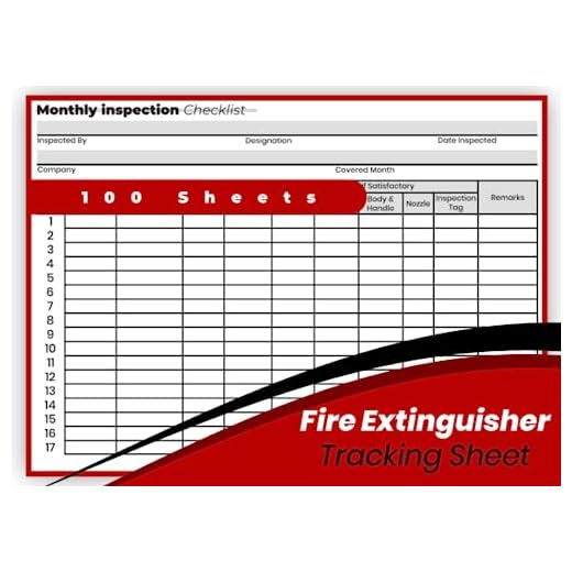 Fire Extinguisher Tracking Sheets
