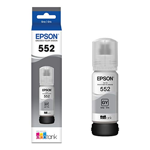 Image of Epson Claria ET Premium T552520 High Capacity Bottle Ink - Gray (Pack of 2)