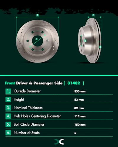 Image of SCITOO Brake Kits Front Rear Brake Rotors Brake Pad:55054;55066;D785;D792