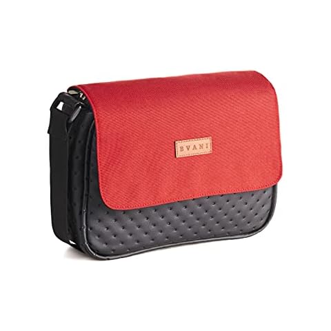 Bvani Crossbody Purse for Women - Messenger Bag with Pockets (Torch Red) Cover