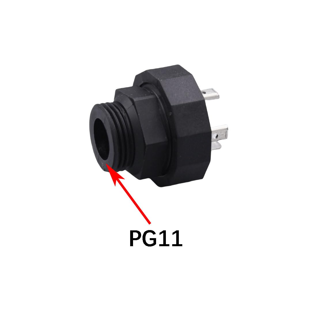 Wtyczka zaworu elektromagnetycznego serii GSP – DIN 43650 typ A, 3P+E, 400 V, 16 A, męska, czarna, IP65, kompatybilna z GSP 311/GSP 3 M20(10Pcs/set)