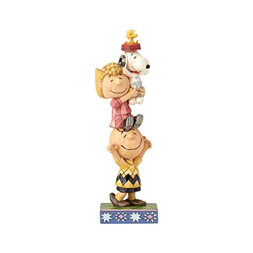 Enesco Peanuts by Jim Shore Charlie Brown and Friends You Lift Me Up Figurine, 7.25 Inch, Multicolor
