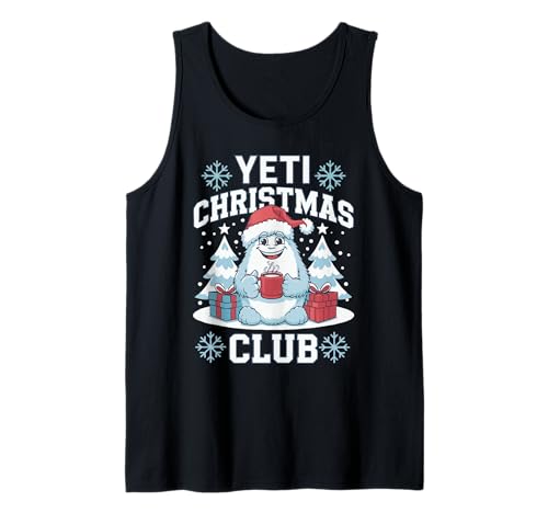 Yeti Christmas Club Funny Holiday Winter Family Matching Tank Top