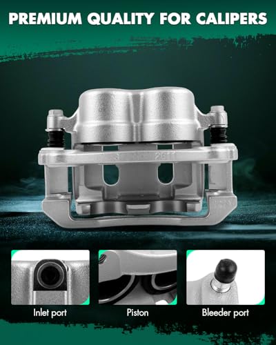 Image of SCITOO 18B4606 Front Right Disc Brake Caliper w /Bracket For Ford For Explorer 1995-2001,For Ford For Ranger 1995-2002,For Mazda For B2300 1995-1996 2001-2002,Double Pistons