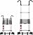 Folding Ladder Ladders,Extra Tall Retractable Telescoping Ladder for Roof Top Tent, Multi-Purpose Telesladder with Stabilizer Bar & Wheels (Color : 6.2m/20.3 Ft)