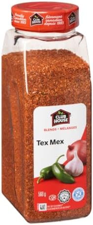 Club House Tex Mex Seasoning One Step, 560 Gram/19.75oz {Imported from Canada}