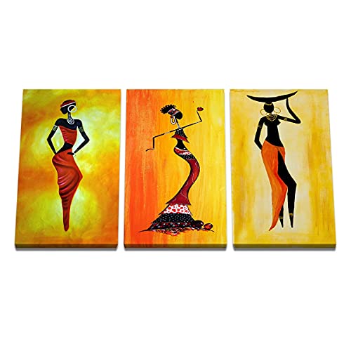 Art mural peinture à l'huile femme abstraite décoration salon chambre - 2