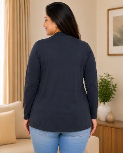 Image of In Love Women's Solid Open Front Shrug with Pockets