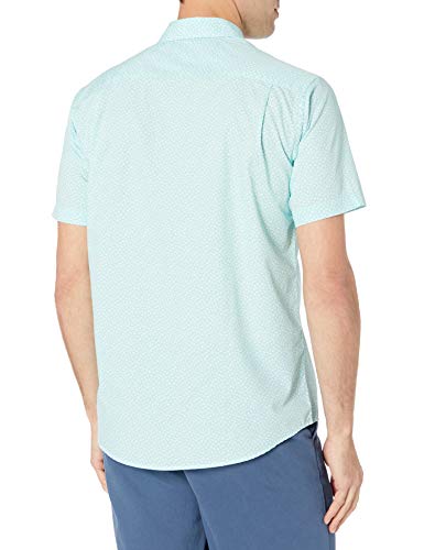 Image of Amazon Essentials Men's Regular-Fit Short-Sleeve Poplin Shirt, Collared, Washed