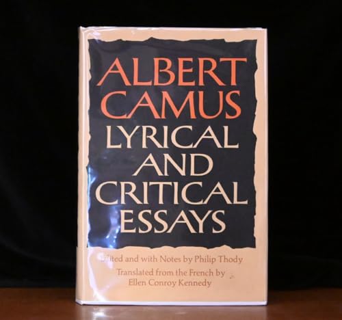 Lyrical and Critical Essays [Hardcover] B000KRGTZ8 Book Cover