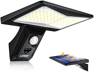 Solar Motion Light Outdoor Garden - 87 LED Solar Security Lights with Motion Sensor IP65 Waterproof 3 Lighting Modes Solar Powered & USB Charging Solar Flood Wall Lights for Garden Fence Door