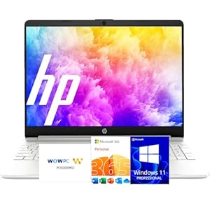 HP 2025 Latest 15.6” Limited Edition with Microsoft Office 365, Powerful Intel 4-core Processor, 16GB RM, 512GB, 15.6″ Micro Edge LED Display, SD Card Reader, HDMI, Windows 11 Pro, WOWPC USB
