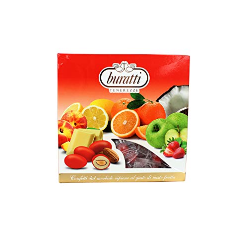 Buratti Tegsvas Confetti Tenerezze Vassoio Misto Frutta Rosso - 0.50 Kg - 3